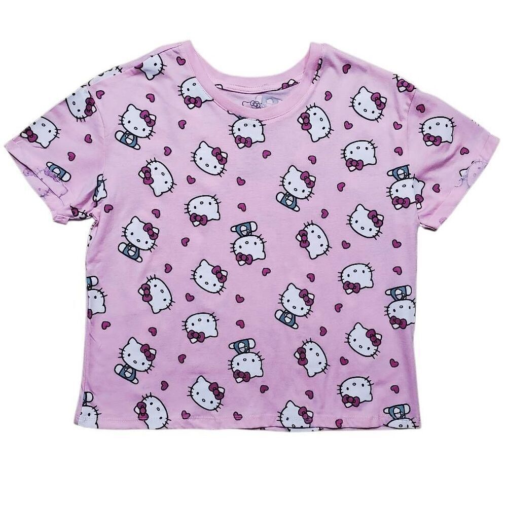 Hello Kitty Sanrio Pink Short Sleeve T-Shirt -G